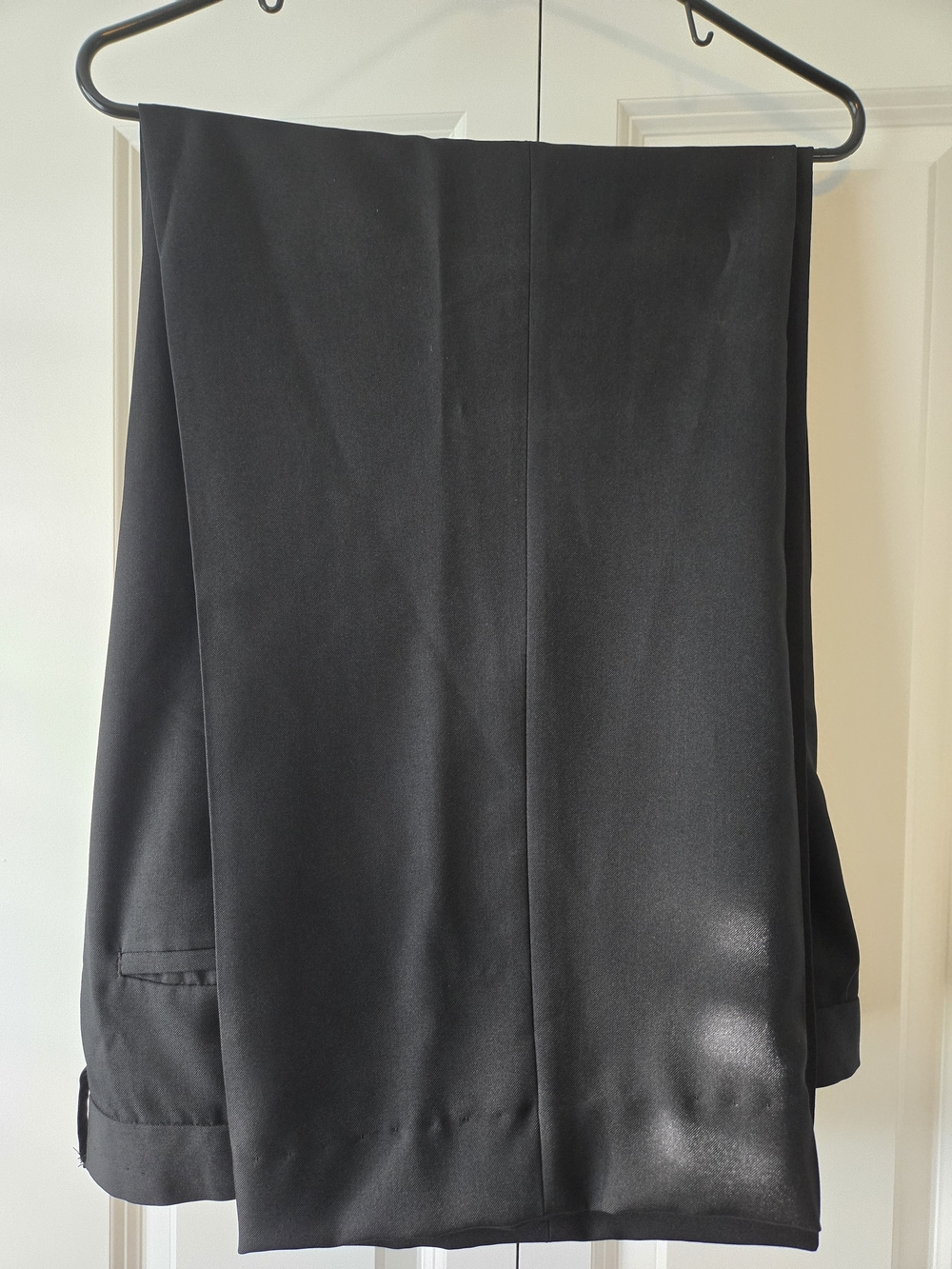 Van Heusen Black Men's Dress Pants - Tailored Interior Label